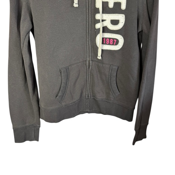 Aeropostale 87 Aero California Full Zip Appliqué Y2K Hoodie Sweatshirt XL - Picture 3 of 6